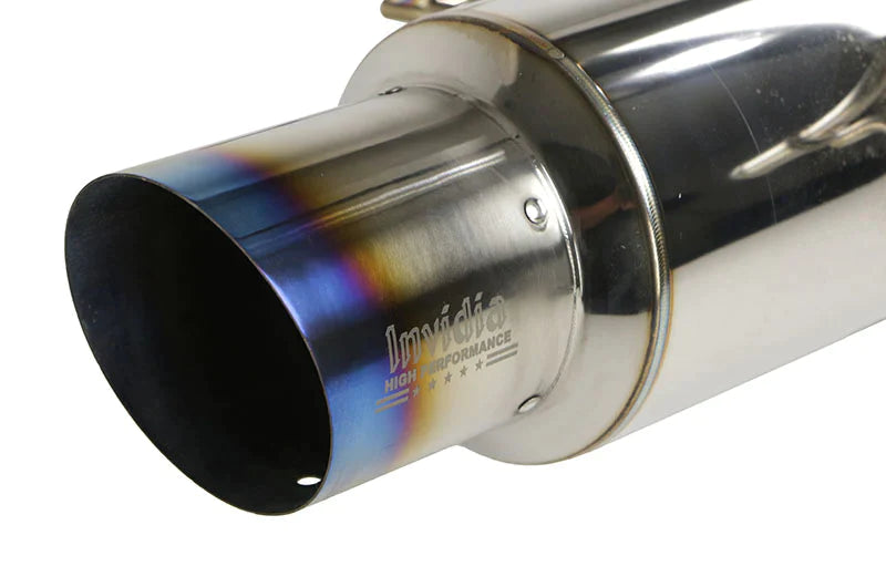 Invidia N1 Cat Back Exhaust Resonated - Subaru WRX/STI GD 01-07