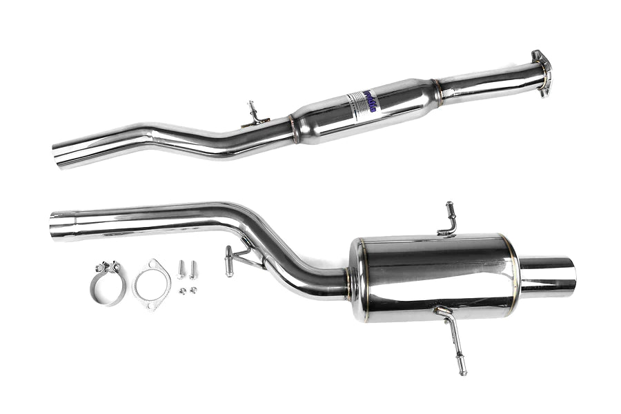 Invidia G200 Cat Back Exhaust - Rolled Polished Stainless Tips - Subaru Forester XT SG 03-08 - Revzone