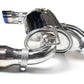 Invidia Q300 Cat Back Exhaust - Straight Cut Titanium Blue Tips - Mitsubishi Evo X CZ4A