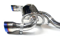 Invidia Q300 Cat Back Exhaust - Straight Cut Titanium Blue Tips - Mitsubishi Evo X CZ4A - Revzone