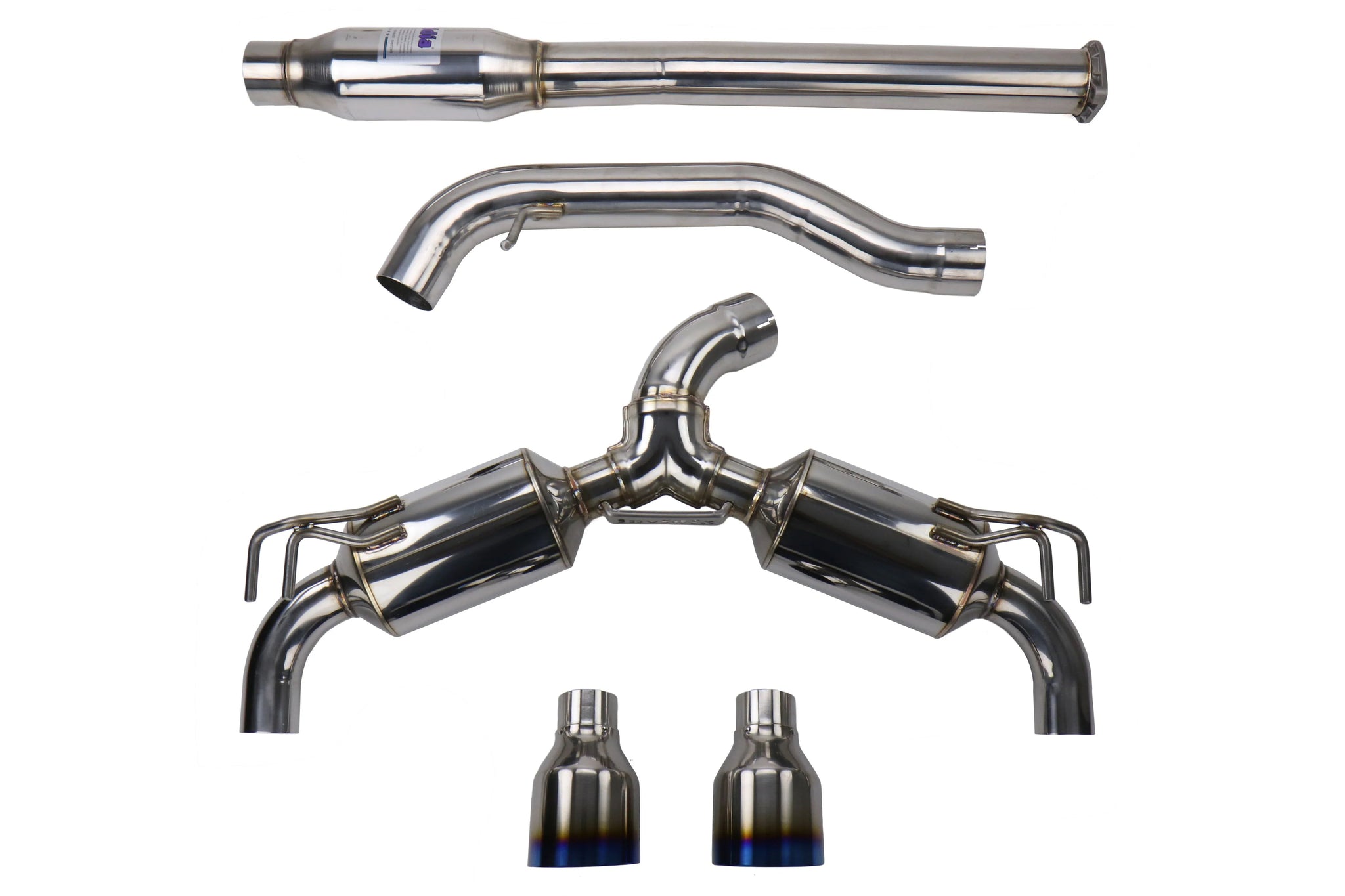 Invidia Dual N1 Cat Back Exhaust - Mitsubishi Evo X CZ4A - Revzone