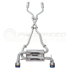 Invidia Gemini Cat Back Exhaust - Rolled Polished Stainless Tips - Nissan 370Z Z34 09-21 - Revzone