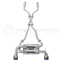 Invidia Gemini Cat Back Exhaust - PSR Carbon Fibre Tips - Nissan 370Z Z34 09-21 - Revzone