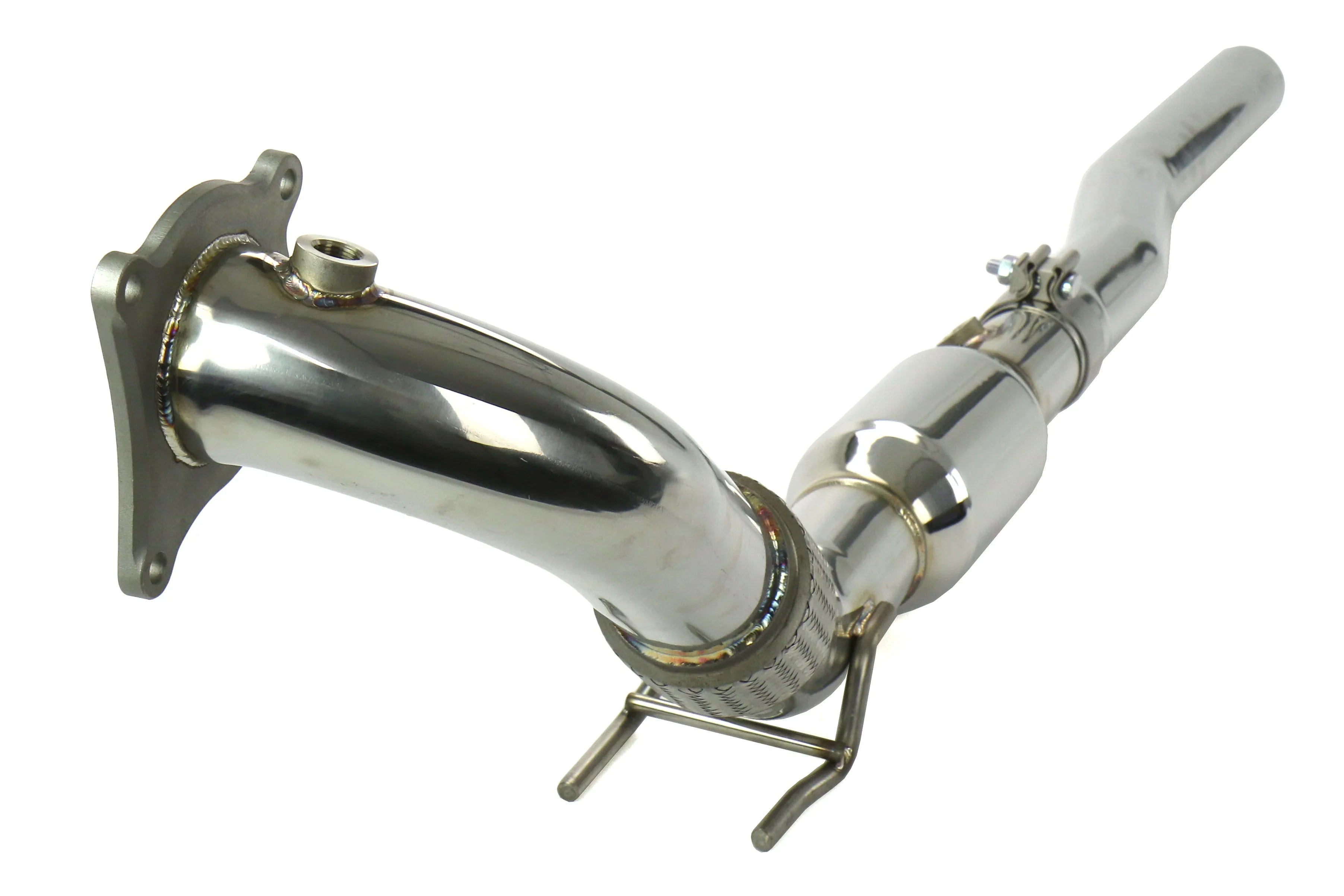 Invidia Down Pipe w/High Flow Cat - VW Golf GTI Mk6 - Revzone