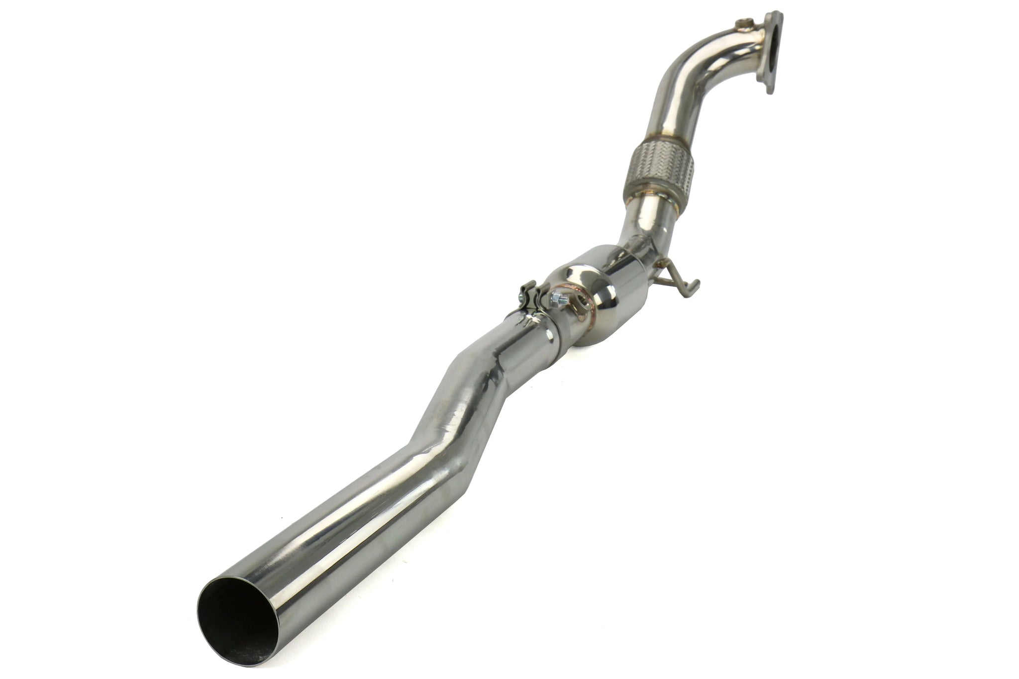 Invidia Down Pipe w/High Flow Cat - VW Golf GTI Mk6 - Revzone