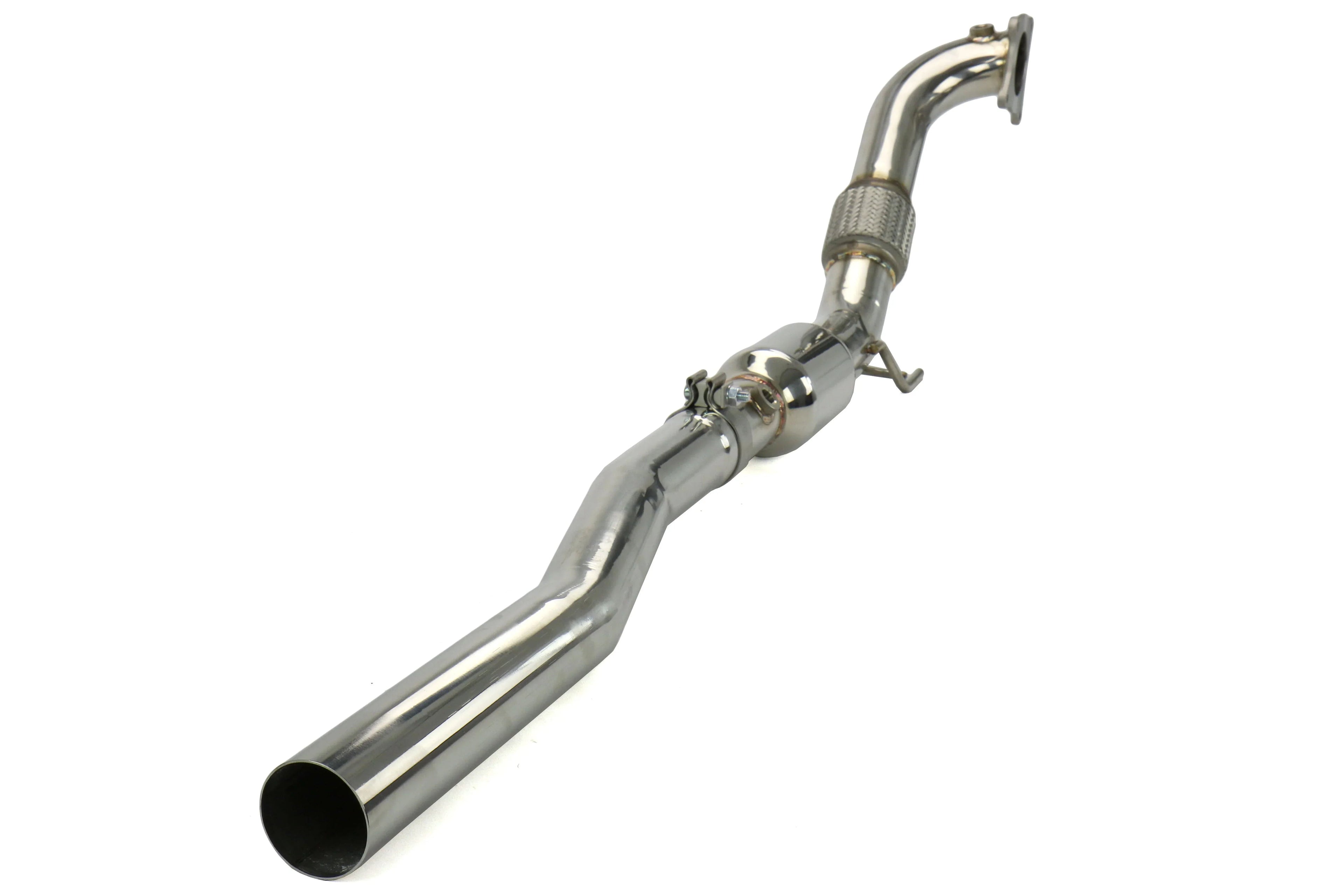 Invidia Down Pipe w/High Flow Cat - VW Golf GTI Mk6 - Revzone