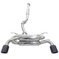 Invidia R400 70mm Cat Back Exhaust - Straight Cut Black Stainless Tips - Subaru BRZ & Toyota 86 12-21, 22+