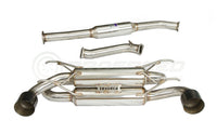 Invidia R400 70mm Cat Back Exhaust - Straight Cut Titanium Blue Tips - Subaru BRZ & Toyota 86 12-21, 22+ - Revzone