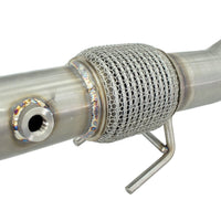 Invidia Down Pipe w/High Flow Cat - VW Golf GTI Mk7, Mk7.5 - Revzone