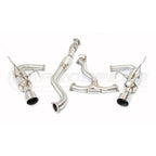 Invidia R400 Cat Back Exhaust - Straight Cut Polished Stainless Tips - Subaru WRX 08-10 Sedan/Forester XT SH SJ - Revzone