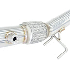 Invidia Down Pipe w/High Flow Cat - Audi S3 8V/VW Golf R Mk7, Mk7.5