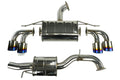 Invidia Q300 Non-Valved Catback Exhaust w/Oval Tips - Rolled Titanium Blue Tips - VW Golf R Mk7 - Revzone