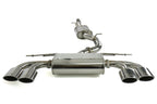 Invidia Q300 Non-Valved Catback Exhaust w/Oval Tips - Rolled Polished Stainless Tips - VW Golf R Mk7 - Revzone