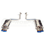 Invidia Q300 Axle Back Exhaust - Rolled Titanium Blue Tips - Lexus RC200T/RC300/RC350 SC10R 14-21 - Revzone