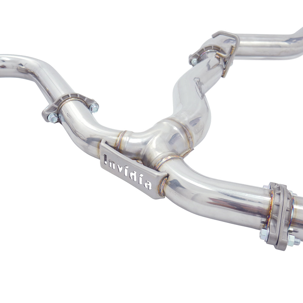 Invidia R400 Cat Back Exhaust - Straight Cut Polished Stainless Tips - Subaru WRX 08-10 Sedan/Forester XT SH SJ - Revzone