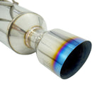Invidia R400 Cat Back Exhaust - Straight Cut Titanium Blue Tips - Subaru WRX 08-10 Sedan/Forester XT SH SJ 08-18 - Revzone