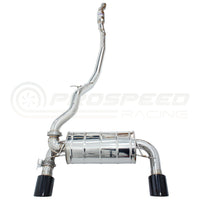 Invidia Q300 Valved Cat Back Exhaust - Rolled Black Stainless Tips - Ford Focus RS Mk3 LZ 16-17