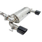 Invidia Q300 Valved Cat Back Exhaust - Rolled Black Stainless Tips - Ford Focus RS Mk3 LZ 16-17