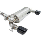Invidia Q300 Valved Cat Back Exhaust - Rolled Black Stainless Tips - Ford Focus RS Mk3 LZ 16-17