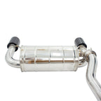 Invidia Q300 Valved Cat Back Exhaust - Rolled Black Stainless Tips - Ford Focus RS Mk3 LZ 16-17
