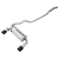 Invidia Q300 Valved Cat Back Exhaust - Rolled Black Stainless Tips - Ford Focus RS Mk3 LZ 16-17