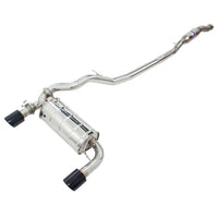 Invidia Q300 Valved Cat Back Exhaust - Rolled Black Stainless Tips - Ford Focus RS Mk3 LZ 16-17