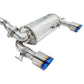 Invidia Q300 Valved Cat Back Exhaust - Rolled Titanium Blue Tips - Ford Focus RS Mk3 LZ 16-17