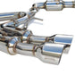 Invidia R400 Cat Back Exhaust - Straight Cut Polished Stainless Tips - Subaru WRX/STI 11-21 (Sedan)