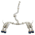 Invidia R400 Cat Back Exhaust - Straight Cut Titanium Blue Tips - Subaru WRX/STI 11-21 (Sedan) - Revzone