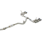 Invidia R400 Cat Back Exhaust - Straight Cut Titanium Blue Tips - Subaru WRX/STI 11-21 (Sedan) - Revzone