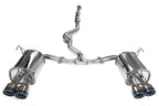 Invidia Q300 Cat Back Exhaust - Straight Cut Titanium Blue Tips - Subaru WRX/STI 11-21 - Revzone