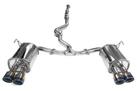 Invidia Q300 Cat Back Exhaust - Rolled Titanium Blue Tips - Subaru WRX/STI 11-21 - Revzone