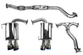 Invidia Q300 Cat Back Exhaust - Rolled Titanium Blue Tips - Subaru WRX/STI 11-21 - Revzone