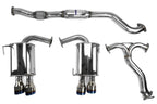 Invidia Q300 Cat Back Exhaust - Rolled Titanium Blue Tips - Subaru WRX/STI 11-21 - Revzone