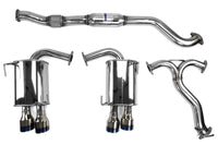 Invidia Q300 Cat Back Exhaust - Rolled Titanium Blue Tips - Subaru WRX/STI 11-21 - Revzone