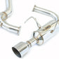 Invidia R400 Cat Back Exhaust - Straight Cut Polished Stainless Tips - Subaru Levorg VM 14-20