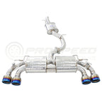 Invidia R400 Valved Cat Back Exhaust w/Round Tips - Straight Cut Polished Stainless Tips - VW Golf R Mk7.5 - Revzone