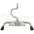 Invidia R400 Cat Back Exhaust - Straight Cut Black Stainless Tips - VW Golf GTI Mk8 - Revzone