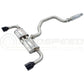 Invidia R400 Cat Back Exhaust - Straight Cut Black Stainless Tips - VW Golf GTI Mk8