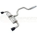 Invidia R400 Cat Back Exhaust - Straight Cut Black Stainless Tips - VW Golf GTI Mk8 - Revzone
