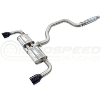 Invidia R400 Cat Back Exhaust - Straight Cut Black Stainless Tips - VW Golf GTI Mk8 - Revzone