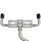 Invidia R400 Cat Back Exhaust - Straight Cut Black Stainless Tips - VW Golf GTI Mk8