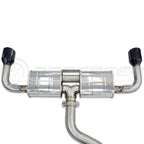 Invidia R400 Cat Back Exhaust - Straight Cut Black Stainless Tips - VW Golf GTI Mk8 - Revzone