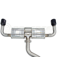 Invidia R400 Cat Back Exhaust - Straight Cut Black Stainless Tips - VW Golf GTI Mk8 - Revzone