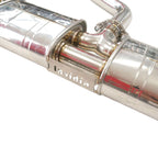 Invidia R400 Cat Back Exhaust - Straight Cut Titanium Blue Tips - VW Golf GTI Mk8 - Revzone