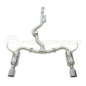 Invidia R400 Cat Back Exhaust - Straight Cut Polished Stainless Tips - Subaru WRX VN 22+ (Wagon)