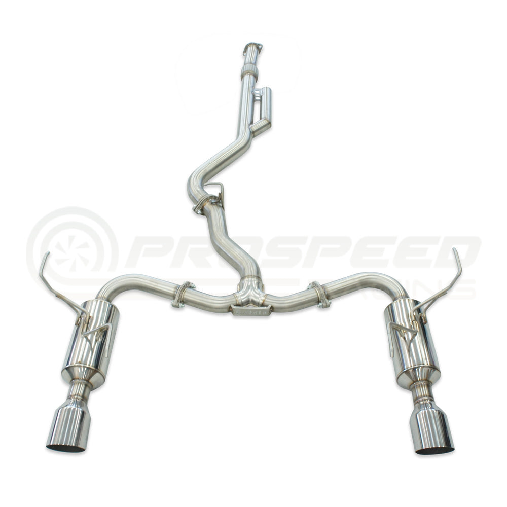 Invidia R400 Cat Back Exhaust - Straight Cut Polished Stainless Tips - Subaru WRX VN 22+ (Wagon)