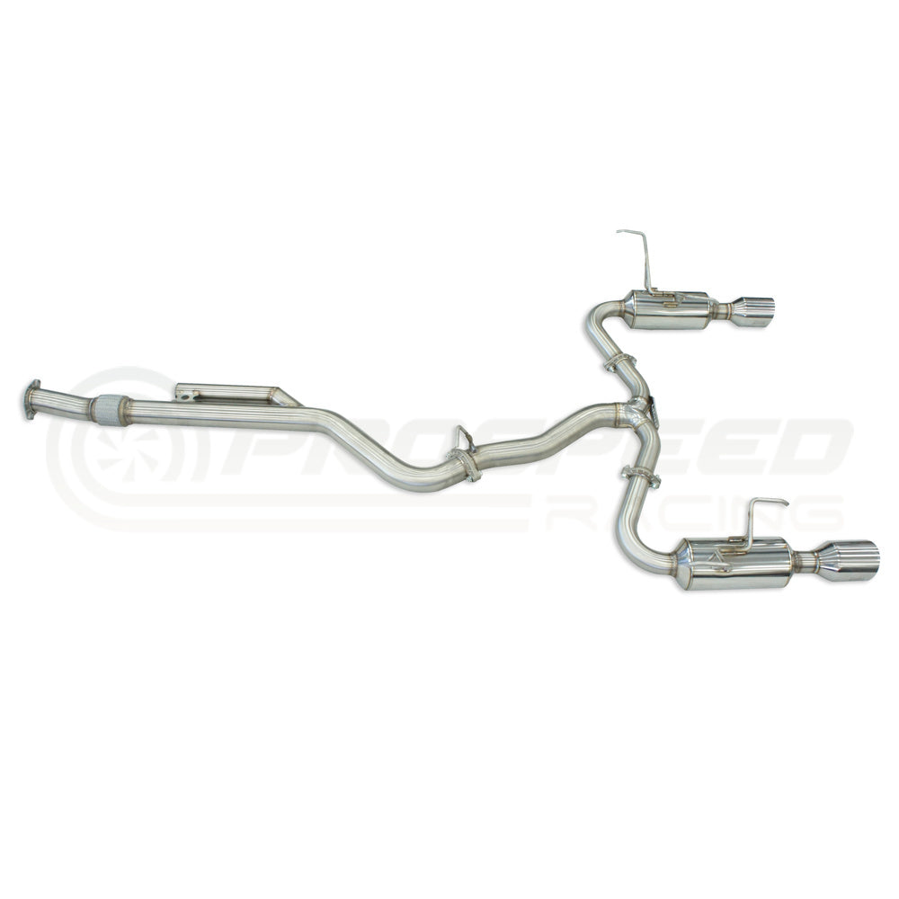 Invidia R400 Cat Back Exhaust - Straight Cut Polished Stainless Tips - Subaru WRX VN 22+ (Wagon)