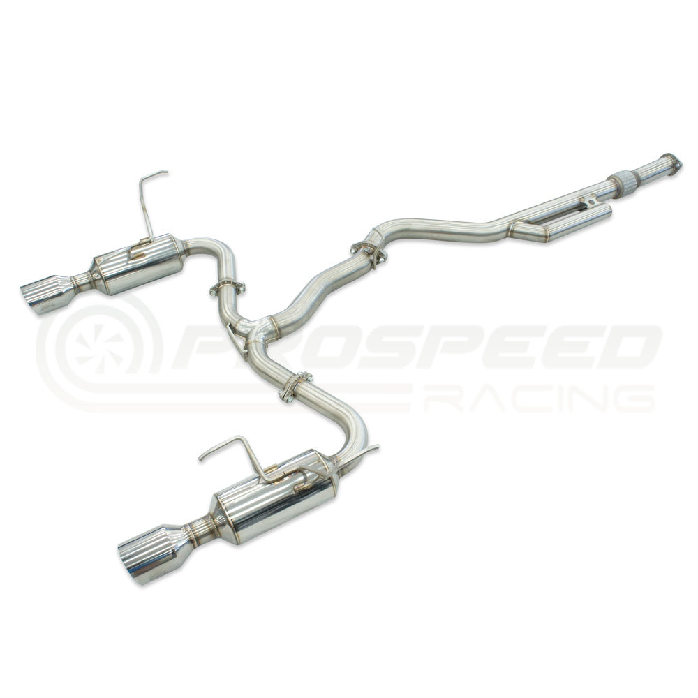 Invidia R400 Cat Back Exhaust - Straight Cut Polished Stainless Tips - Subaru WRX VN 22+ (Wagon)