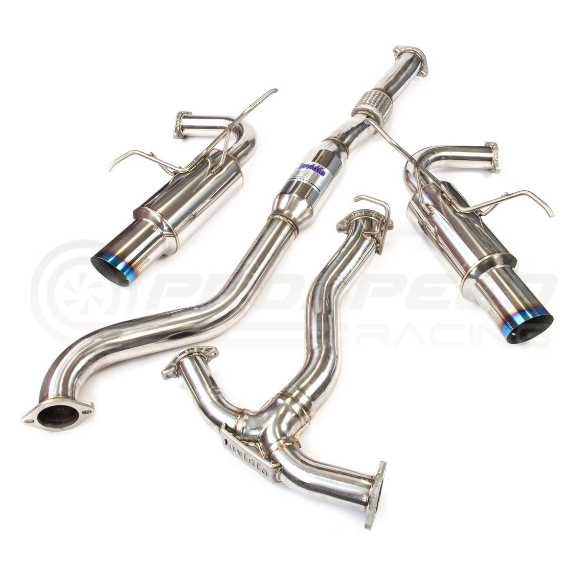 Invidia N1 Cat back Exhaust - Straight Cut Titanium Blue Tips - Subaru WRX VB 22+ - Revzone